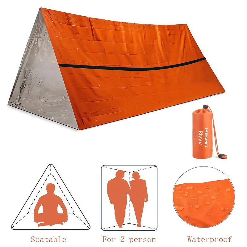 Emergency Mylar Tent - Refugio de Emergencia para 2 Personas,