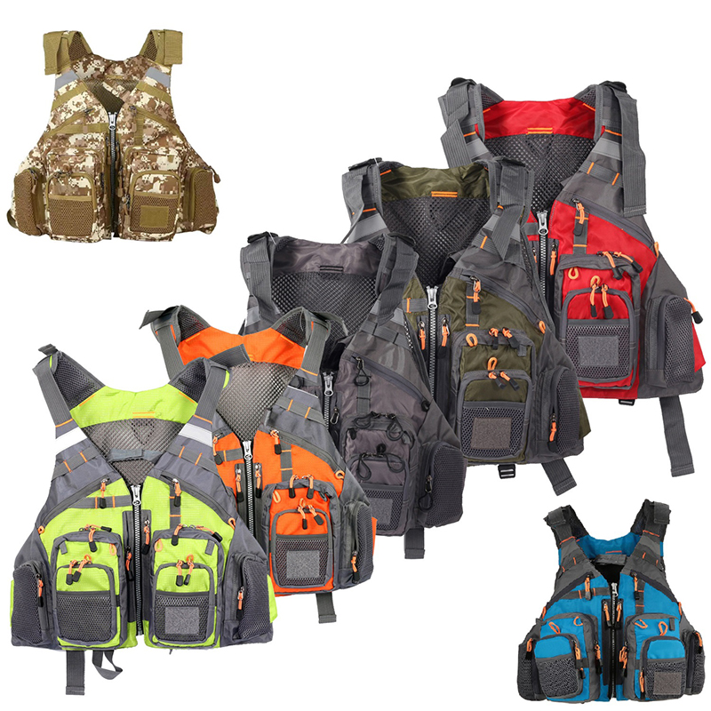 Fishing Kit Compact - Chaleco de Pesca Multifuncional con Múltiples
