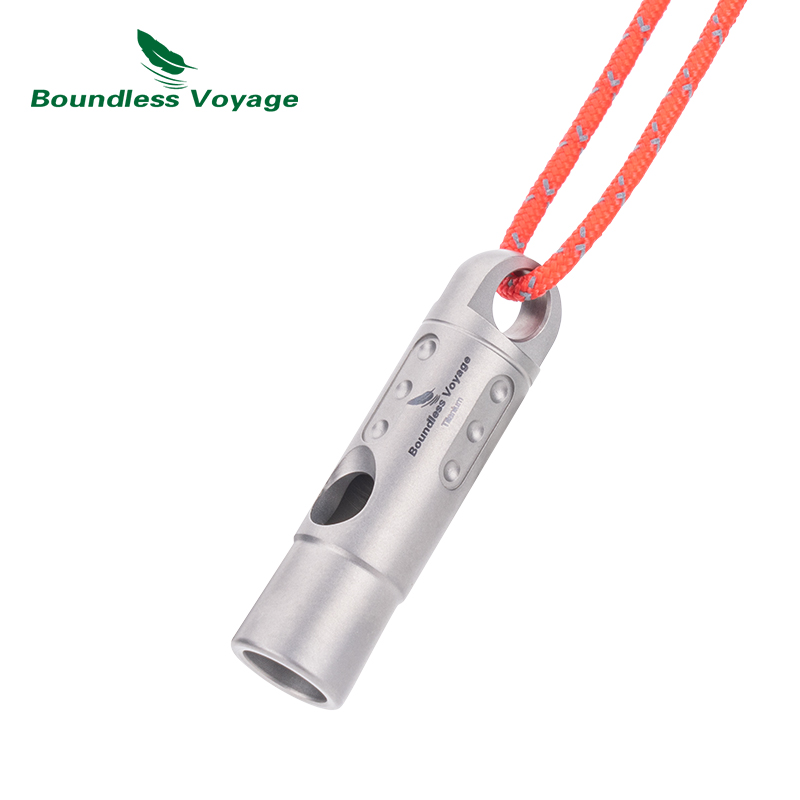 Silbato de titanio para viaje  - Emergency Whistle Loud reseña y precio