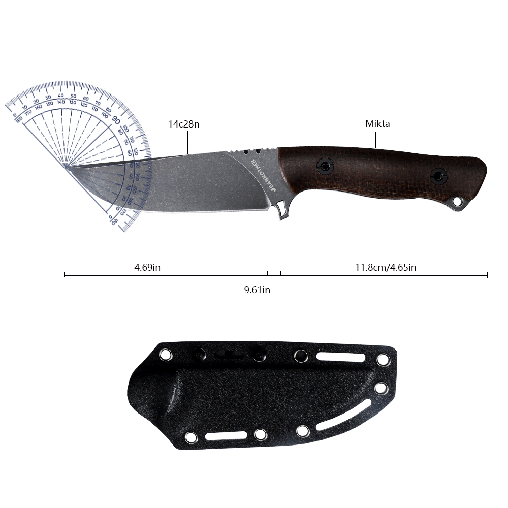 Cuchillo de hoja fija Full Tan - Bushcraft Knife Fixed reseña y precio