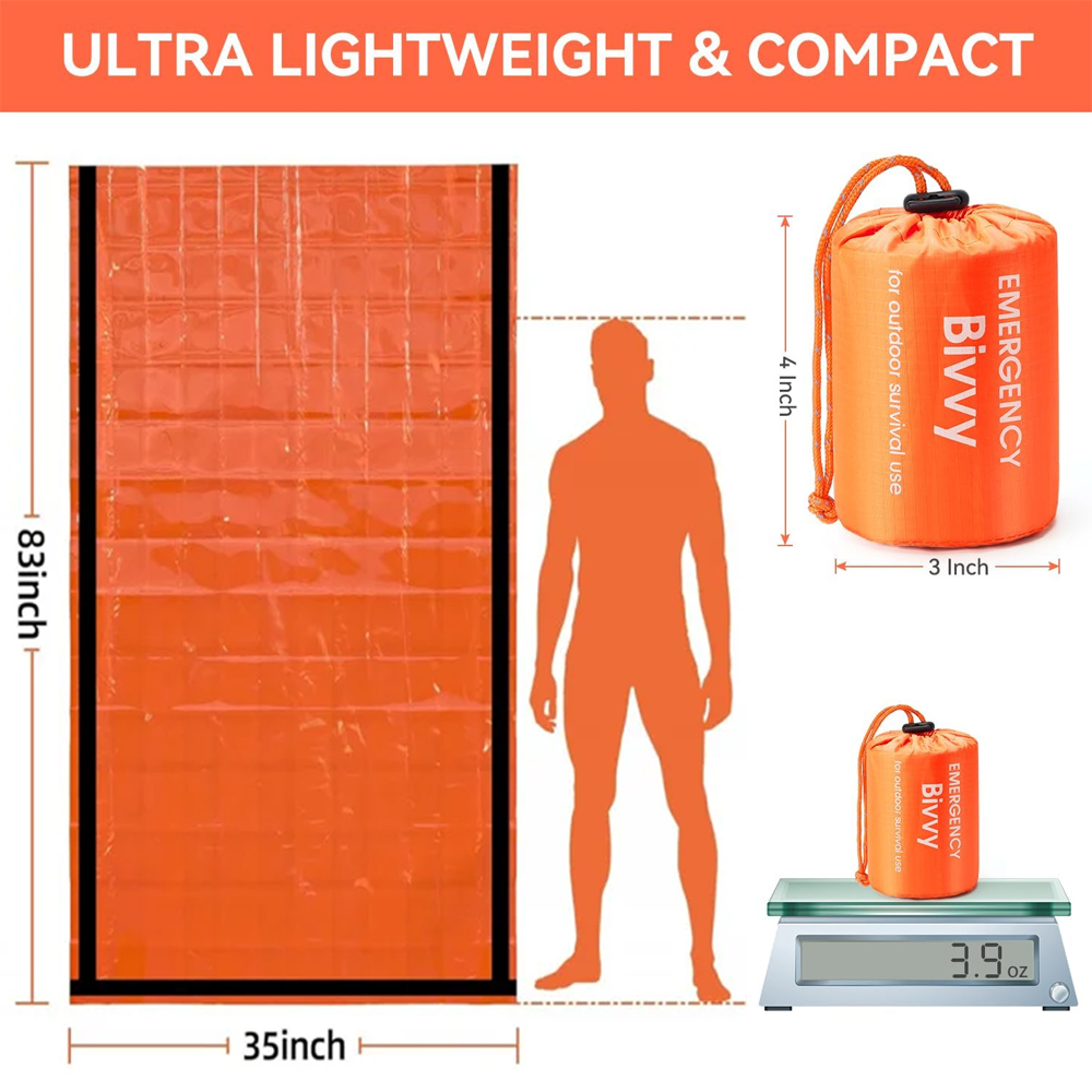 Saco de dormir de emergencia,  - Emergency Mylar Tent reseña y precio